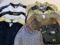 Overview of all tops arranged in two rows