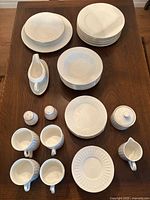 All pieces laid out on table