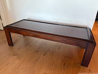 Full view of coffee table front and side