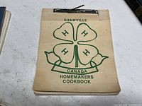 Front cover of the Shawville 4H Homemakers Cookbook showing the green 4H clover emblem and title.