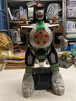 Front view of the Dragonzord figure showcasing the chest detail and arms extended.