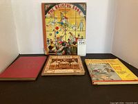 Group shot of four hardcover children's books
