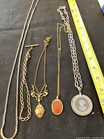 All four necklaces laid out for full lot view