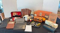Overview of entire lot displayed on table