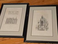 Both framed prints side by side showing frames, mats and overall appearance