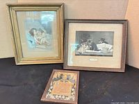 All three framed prints front view