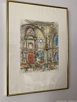 Framed print showing full artwork and frame