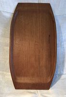 top view of teak tray