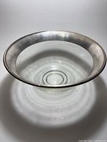 Top view showing full bowl and silver band