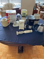 All appliances grouped on table