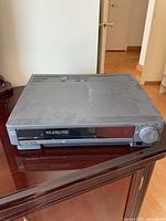 Front view of Hitachi VHS player