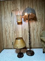 Floor lamp, table lamp, and surrounding context
