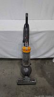 Full front view of Dyson Ball upright vacuum showing ball base and overall condition