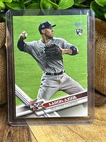 Front of 2017 Topps Update Aaron Judge rookie card in sleeve