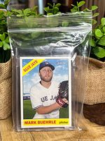 Front view of encased Mark Buehrle blank back proof card