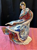 Front view of Franklin Mint Empress of the Snow figurine showing detailed robes and posture