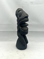 Front angled view of entire carved figure