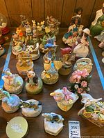 Top-down view of entire assortment arranged on table