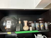 Shelf view showing all items together