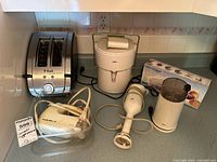 Group shot of all six small kitchen appliances
