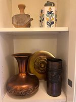 group of all five items on shelf