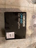 Top view of the BOSS DR-550 Dr. Rhythm black box showing model and branding.