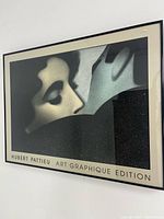 Framed vintage poster print by Hubert Pattieu titled Art Graphique Edition in monochrome.