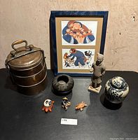 Group shot showing all seven items