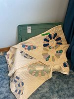 quilt draped showing pattern and texture