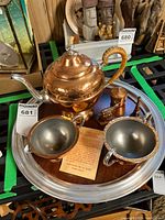 Full set on tray showing all components