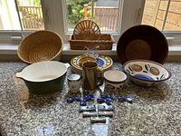 All items overview on countertop