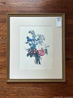 Full view of framed botanical print