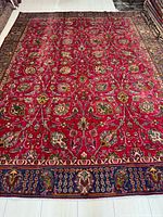 Full overhead view of the entire rug laid flat