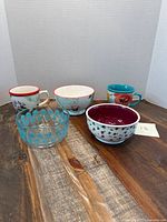 Group shot showing all five Pioneer Woman pieces