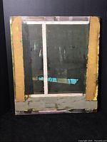 Front view of Night Swim painting showing colors and composition