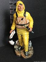 Full view of Royal Doulton The Lifeboat Man figurine front and side