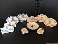 All ten ceramic items arranged for overview