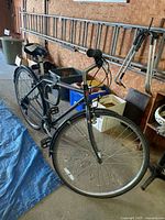 Full view of Specialized Crossroads bicycle in garage