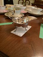 Full view of Birks sterling silver footed creamer