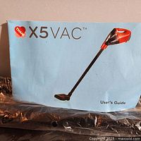 User’s guide cover showing Thane X5Vac model