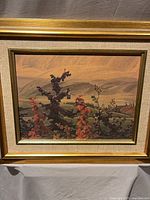 Front view of framed Franklin Carmichael print