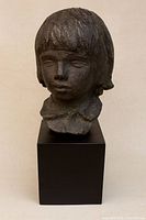 Front view of Alvastone bust on base