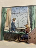 Mid view of Christopher Robin and Pooh portion