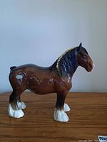 Left side profile of Beswick horse figurine