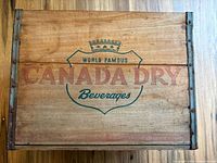 Top view showing painted logo and metal corner straps