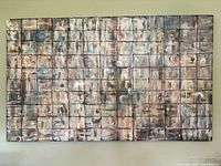 Full view of the 60x36 inch abstract oil painting