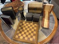 All items arranged on table for overview