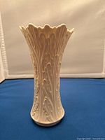 Full front view of Lenox porcelain vase