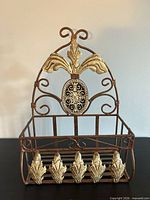 front view showing design, motifs and finish