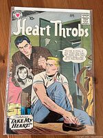 Front cover of Heart Throbs No. 64 comic book in bag